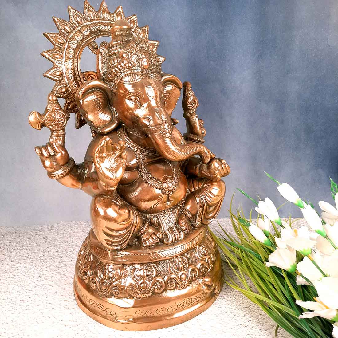 Ganpati Idol | Ganesha Statue - for Pooja, Home and Gifting - 21 Inch- Apkamart