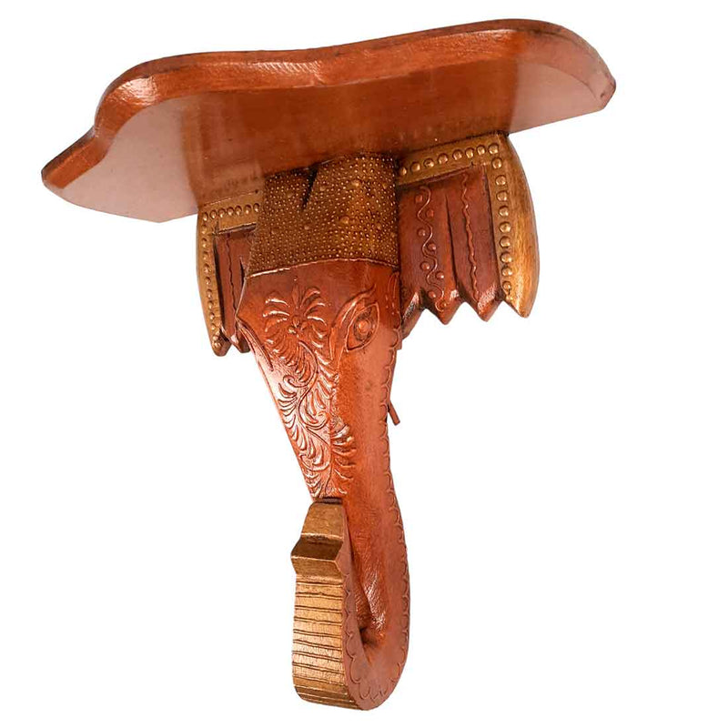 Wooden Wall Bracket - For Living Room Interior Decoration - 15 Inch- Apkamart