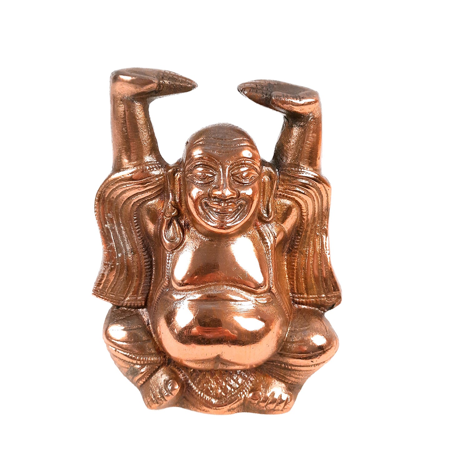 Laughing Buddha Showpiece For Good Luck | Laughing Buddha for Happiness, Positivity, Home Decor & Gift - 7 inch-Apkamart