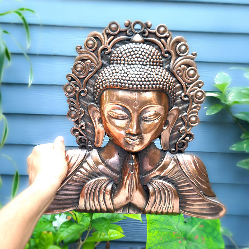 Lord Buddha Wall Hanging | Gautam Buddha Wall Hanging - For Home & Wall Decor | Living Room, Office Décor & Gifts - 15 inch-Apkamart
