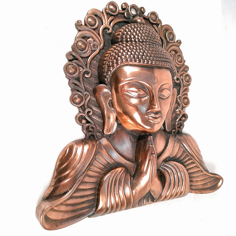 Lord Buddha Wall Hanging | Gautam Buddha Wall Hanging - For Home & Wall Decor | Living Room, Office Décor & Gifts - 15 inch-Apkamart