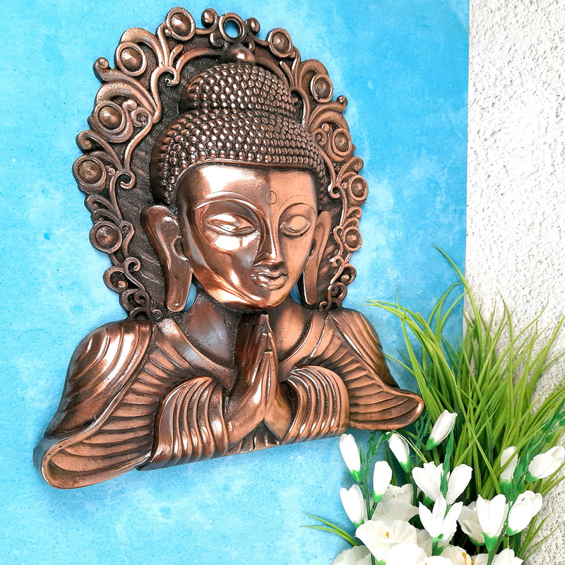 Lord Buddha Wall Hanging | Gautam Buddha Wall Hanging - For Home & Wall Decor | Living Room, Office Décor & Gifts - 15 inch-Apkamart