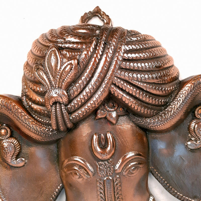 Ganesh Wall Hanging | Lord Ganesha Wall Statue - for Home & Office Decor |Wedding & House Warming Gift - 17 inch-Apkamart