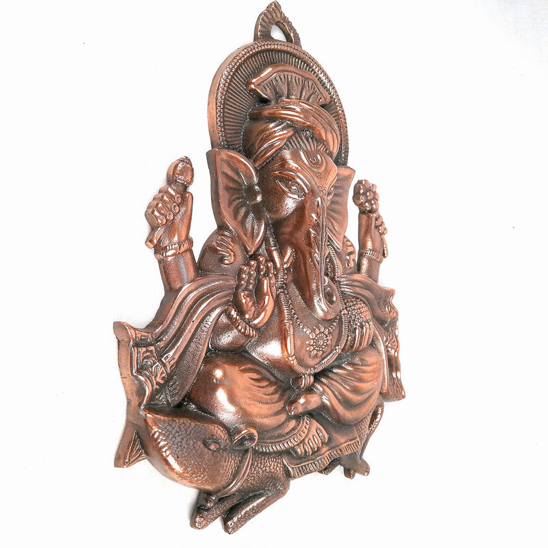 Ganesh Wall Hanging | Lord Ganesha Wall Art for Home, Living Room & Office | Antique Ganesha for Religious Décor - 14 inch-Apkamart