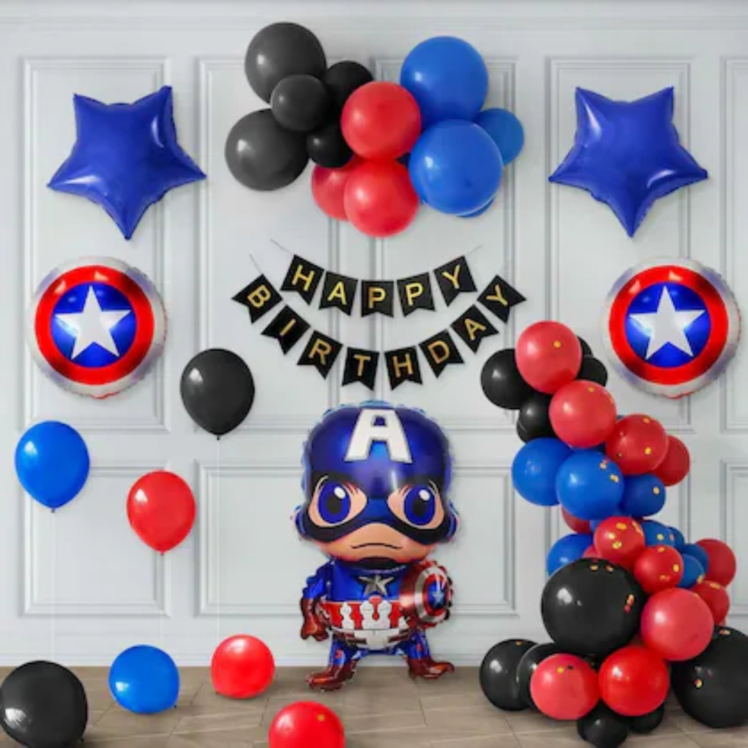 Avengers Design Birthday Balloons | Happy Birthday Balloons | Party Balloons Balloons for Kids Colorful Birthday Decorations for Home School Events