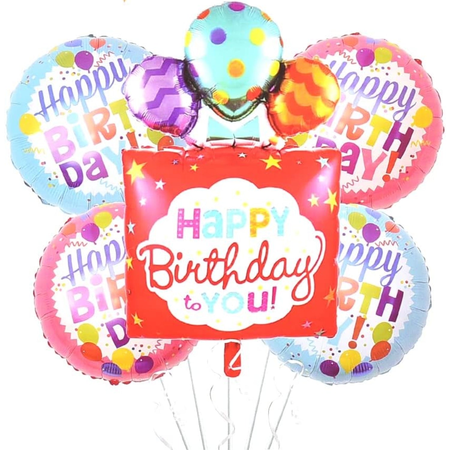Happy Birthday Design Birthday Balloons | Happy Birthday Balloons | Party Balloons Balloons for Kids Colorful Birthday Decorations for Home & School Events
