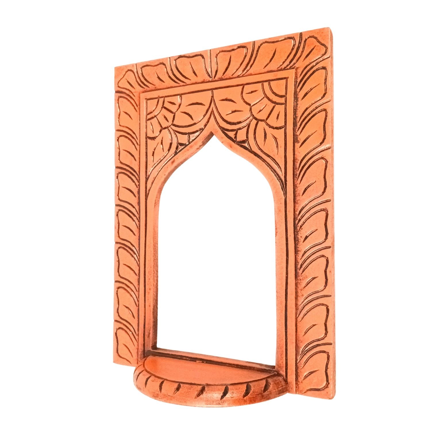 Wooden Jharokha Window Wall Hanging | Rajasthani Decor - 14 inch-Apkamart
