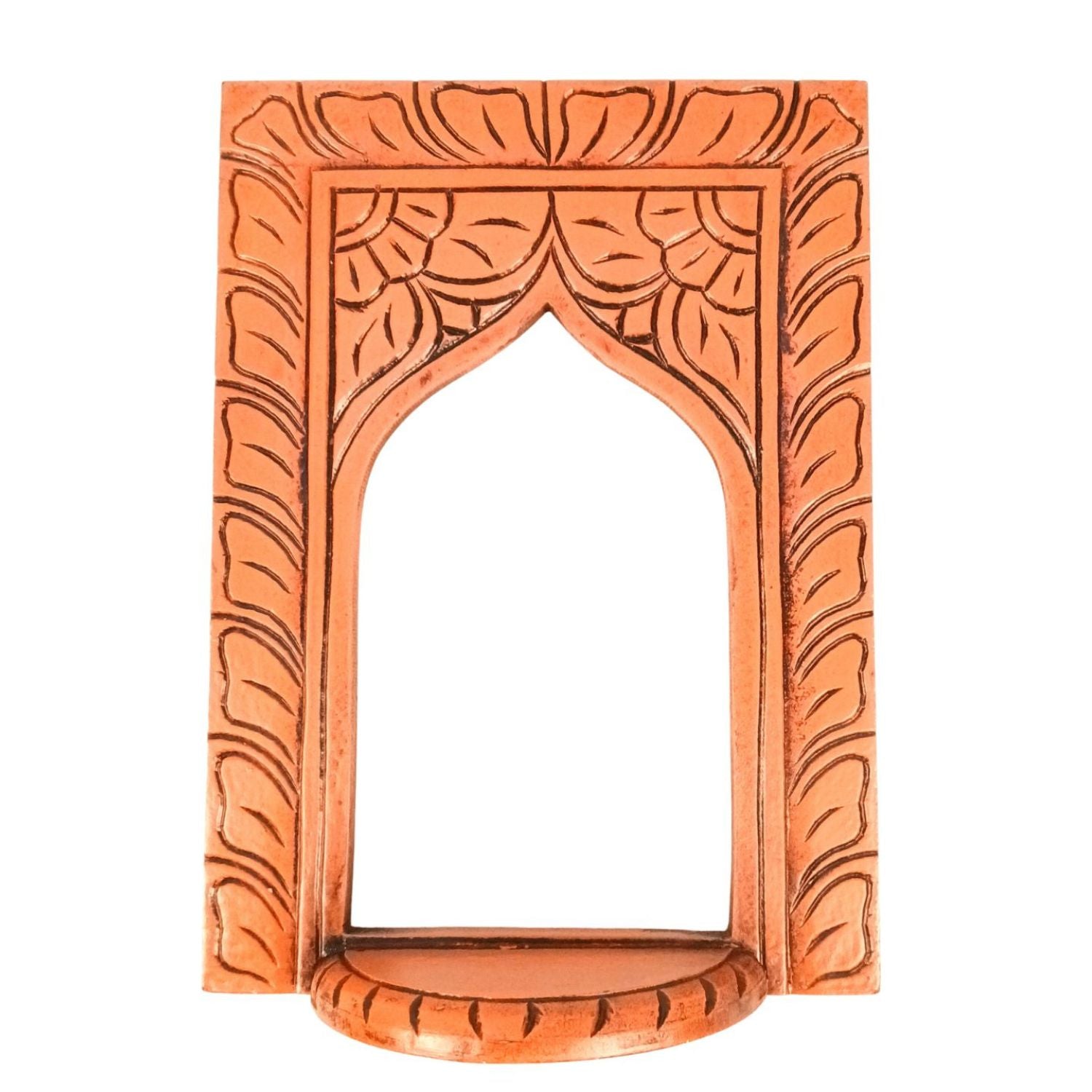 Wooden Jharokha Window Wall Hanging | Rajasthani Decor - 14 inch-Apkamart
