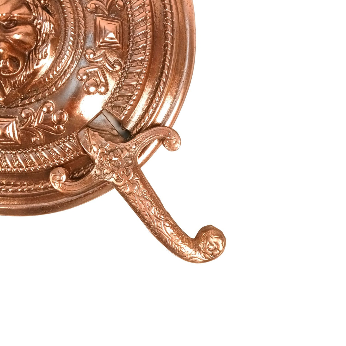 Lion Face Dhal Talwar Sword & Shield Wall Hanging – 15 Inch