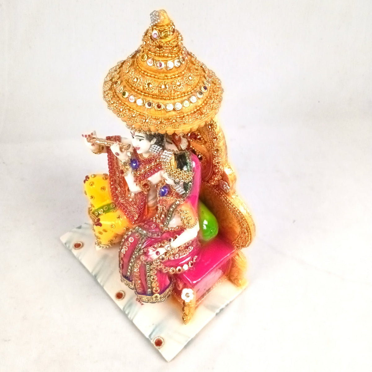 Radha Krishna Idol - Shri Krishna Murti For Puja Home-Apkamart