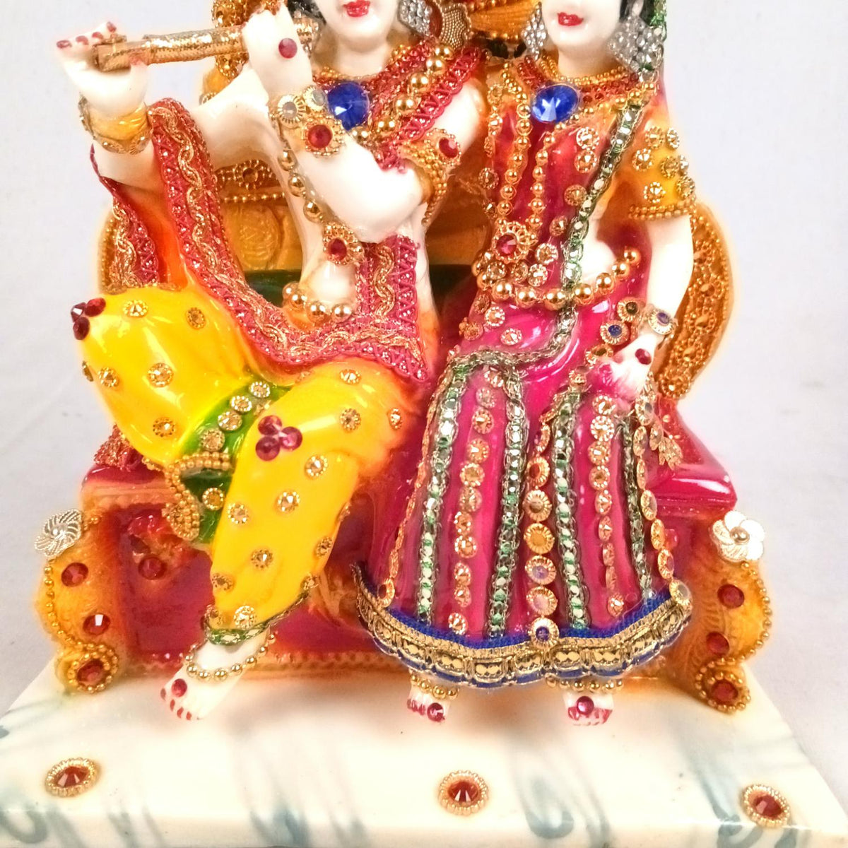 Radha Krishna Idol - Shri Krishna Murti For Puja Home-Apkamart