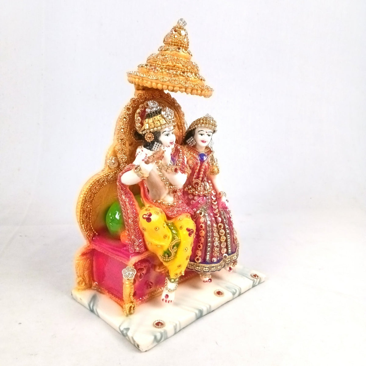 Radha Krishna Idol - Shri Krishna Murti For Puja Home-Apkamart