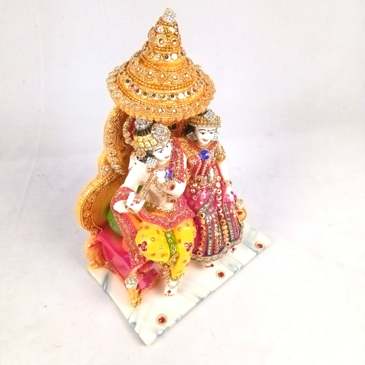 Radha Krishna Idol - Shri Krishna Murti For Puja Home-Apkamart