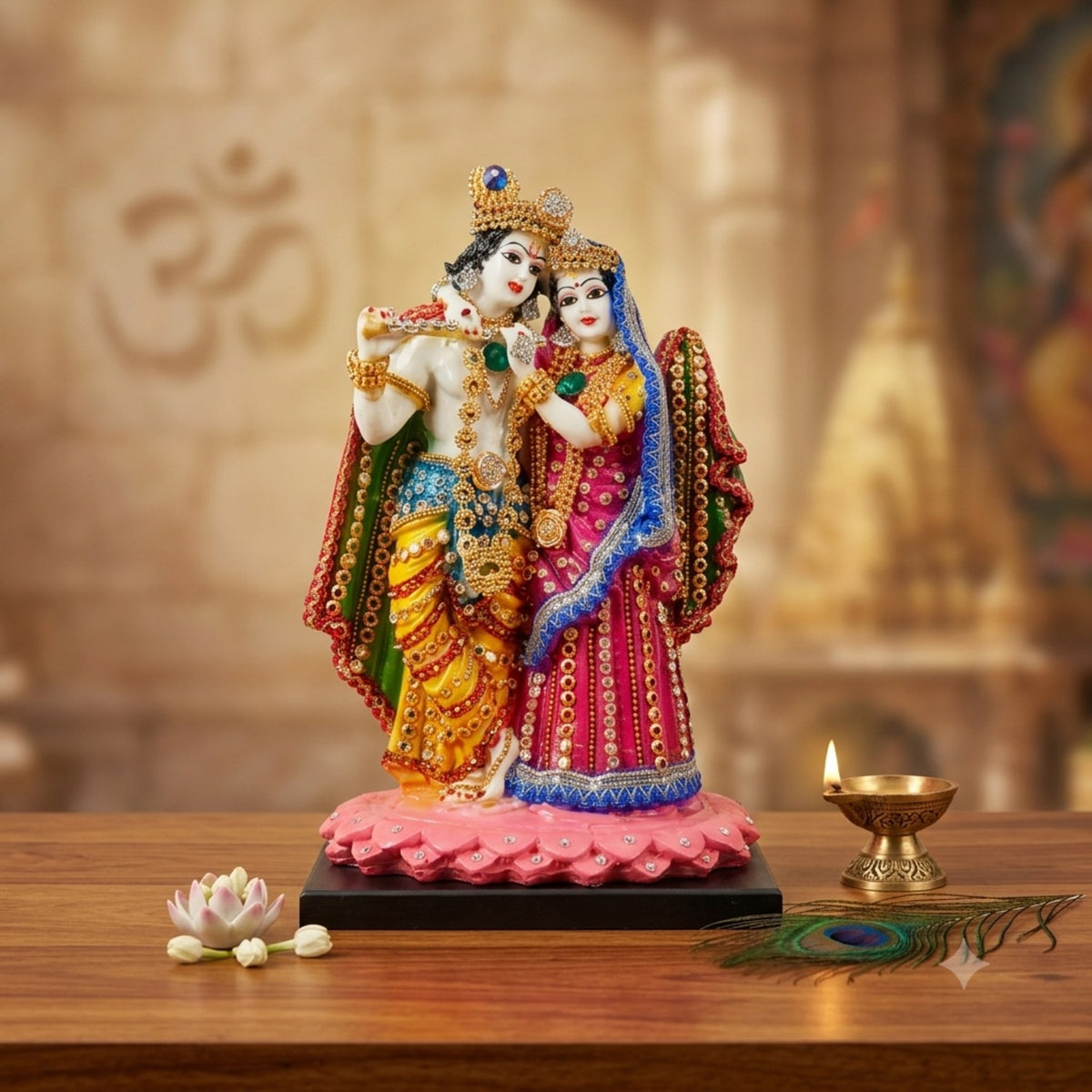 Standing Radha Krishna Statue Idol – 11 Inch