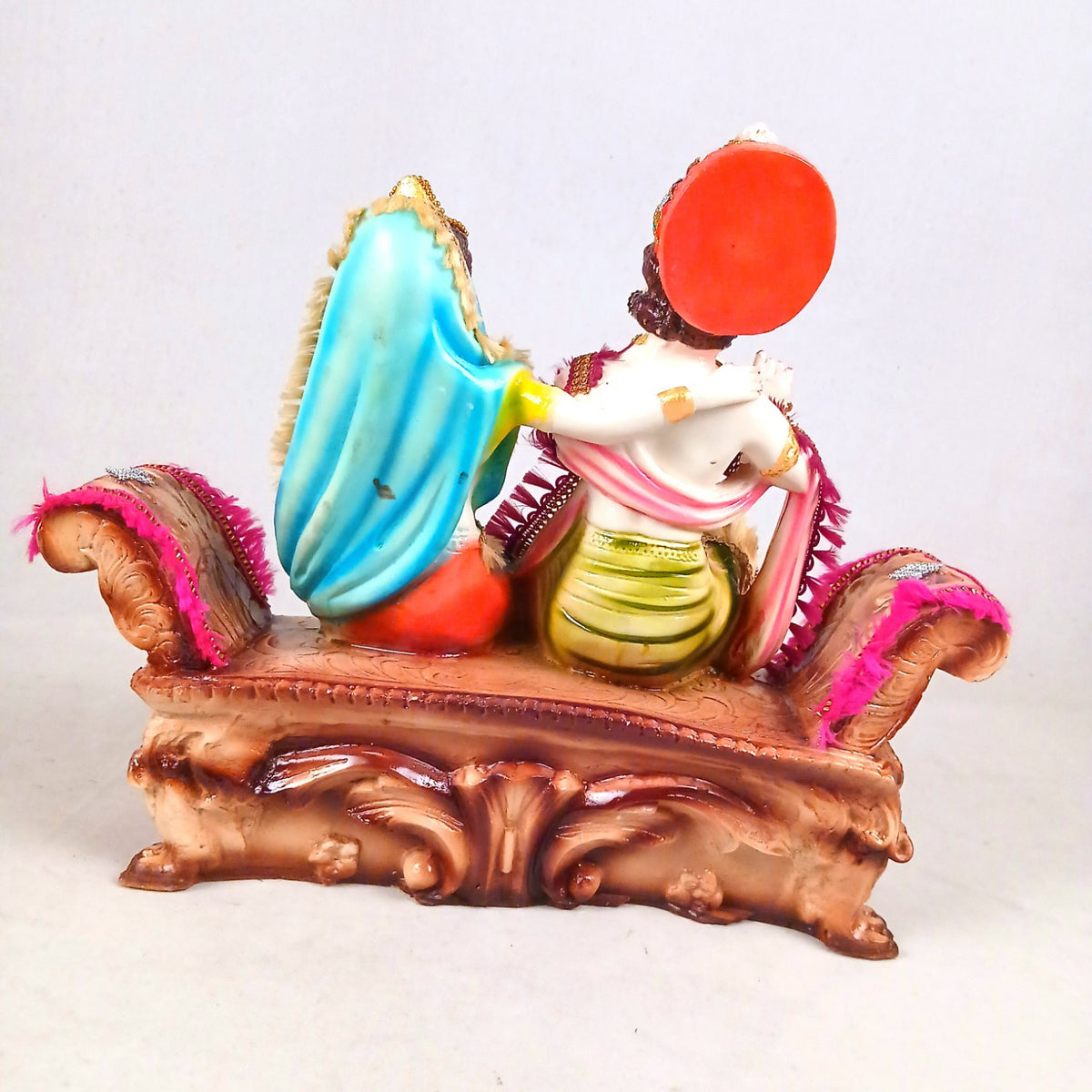Radha Krishna on Royal Sofa Statue Idol – 12 Inch