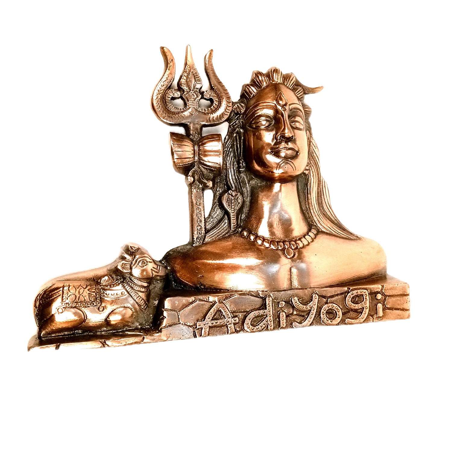 Adiyogi Shiva Wall Hanging | Lord Shiv With Trishul Wall Decor - For Home, Wall, Living, Puja Room, Office Decor & Gift - apkamart