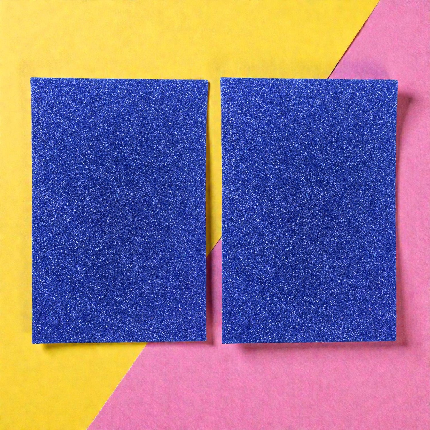 A4 Glitter Sheet Self Adhesive Sticky Craft Sheets Sparkly Foam Sheets for DIY Art Projects, Scrapbook Decoration, Card Making, Gift Wrapping, School Projects - Apkamart #Style_Pack Of 2