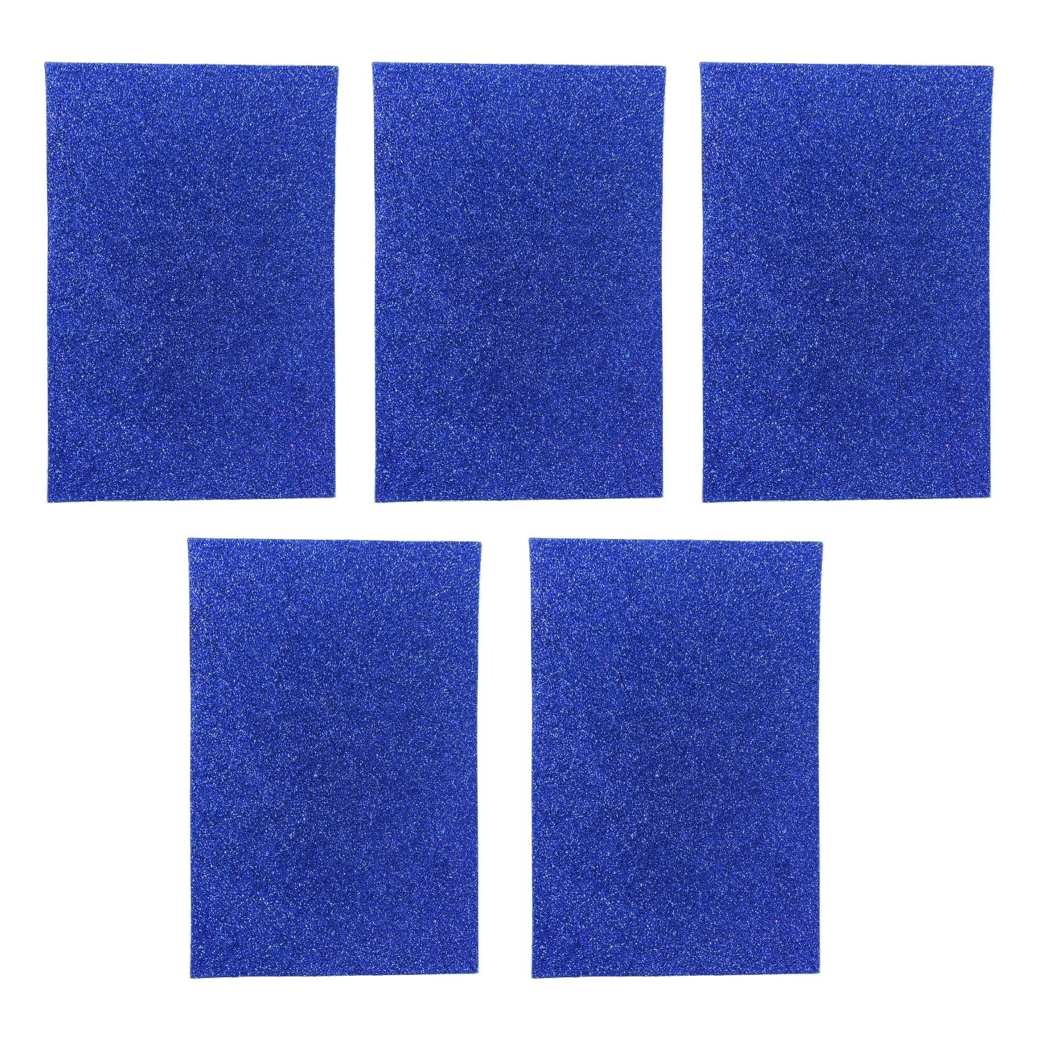 A4 Glitter Sheet Self Adhesive Sticky Craft Sheets Sparkly Foam Sheets for DIY Art Projects, Scrapbook Decoration, Card Making, Gift Wrapping, School Projects - Apkamart #Style_Pack Of 5