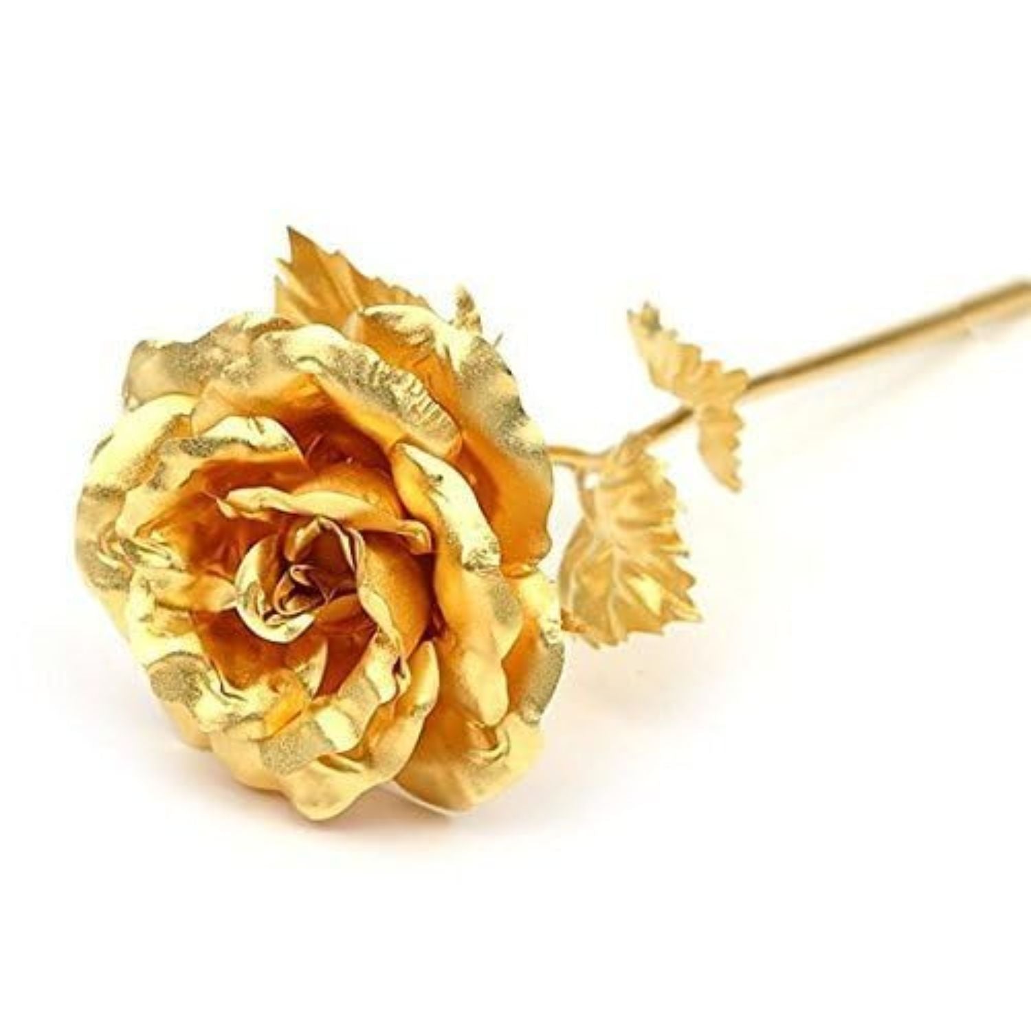 Artificial Golden Rose – 9 Inch Gift for Home - Apkamart