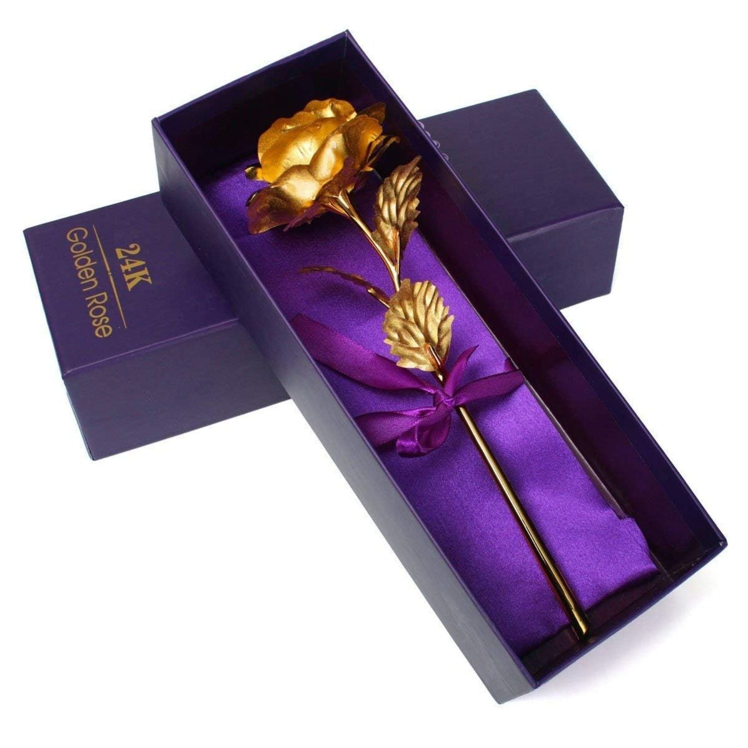 Artificial Golden Rose – 9 Inch Gift for Home - Apkamart