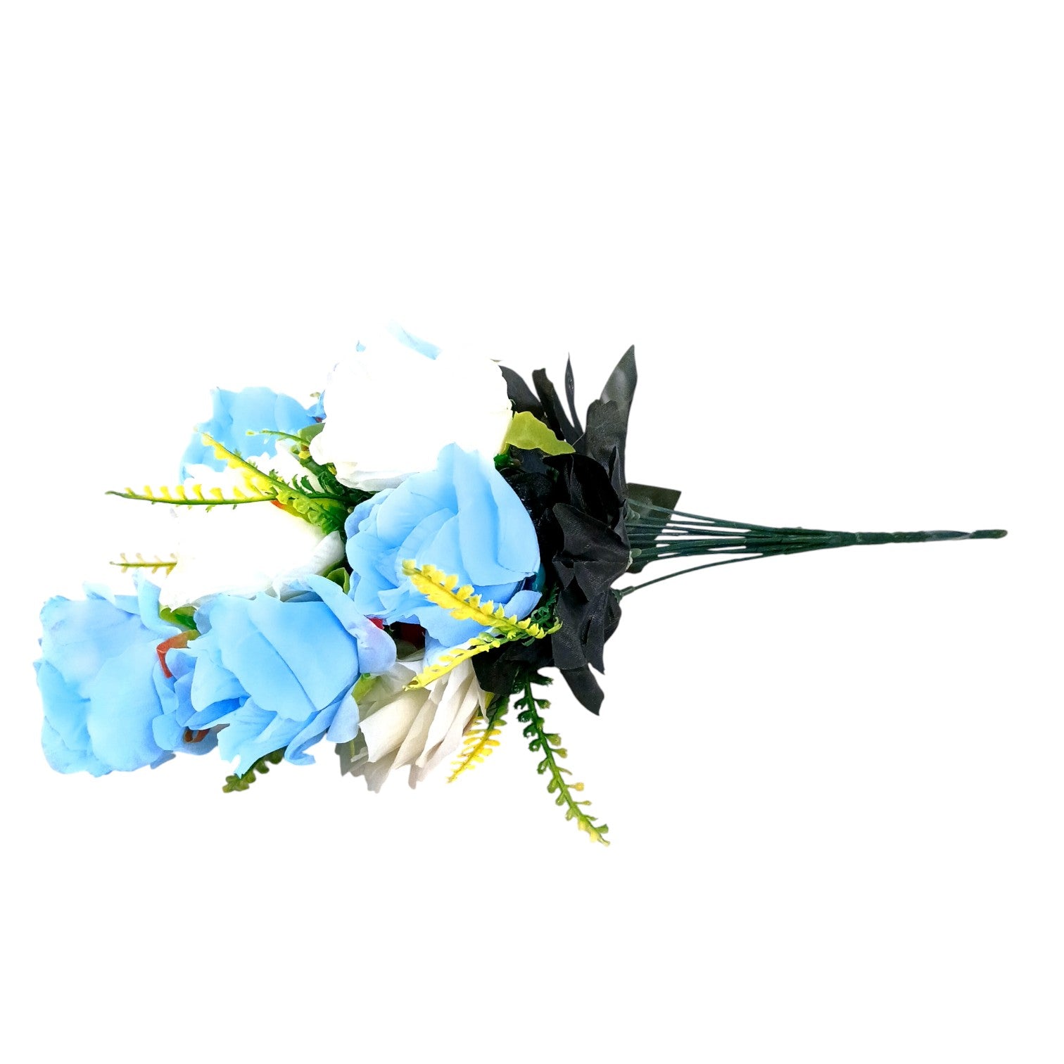 Artificial Flower Bunch for Home Decor & Festive Decoration | Faux Decorative Flower for Living Room, Balcony | Long-Lasting Artificial Flowers for Gifting - 17 Inch - Apkamart