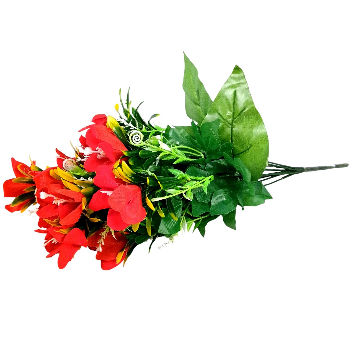 Artificial Flower Bunch | Faux Decorative Flowers for Home, Balcony & Office | Long-Lasting Flower Arrangement for Living Room, Bedroom, Garden, Diwali - 17 Inch - Apkamart