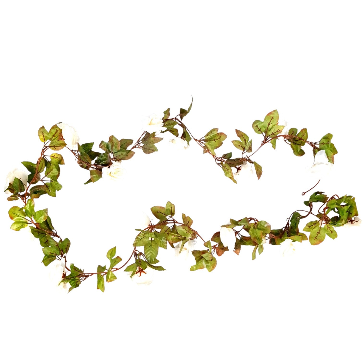 Artificial Hanging Flower Bunch | Faux Decorative Vine Flowers for Wall, Balcony & Pots | Perfect for Home, Office, Diwali Decoration & Housewarming Gifts - 83 Inch - Apkamart #Color_White