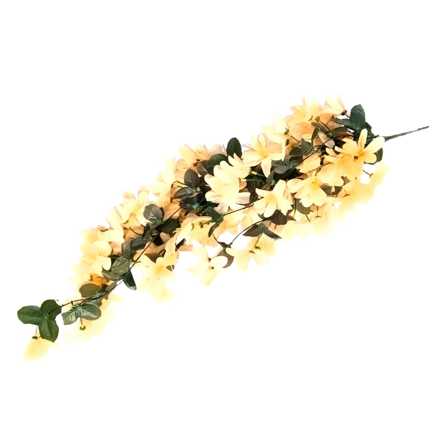 Artificial Hanging Flower for Home Decor | Realistic Hanging Flower | Decorative Wall Hanging Floral Bunch for Festive Decor, Home Decor, Balcony, Living Room - 34 Inch - Apkamart #Color_Orange