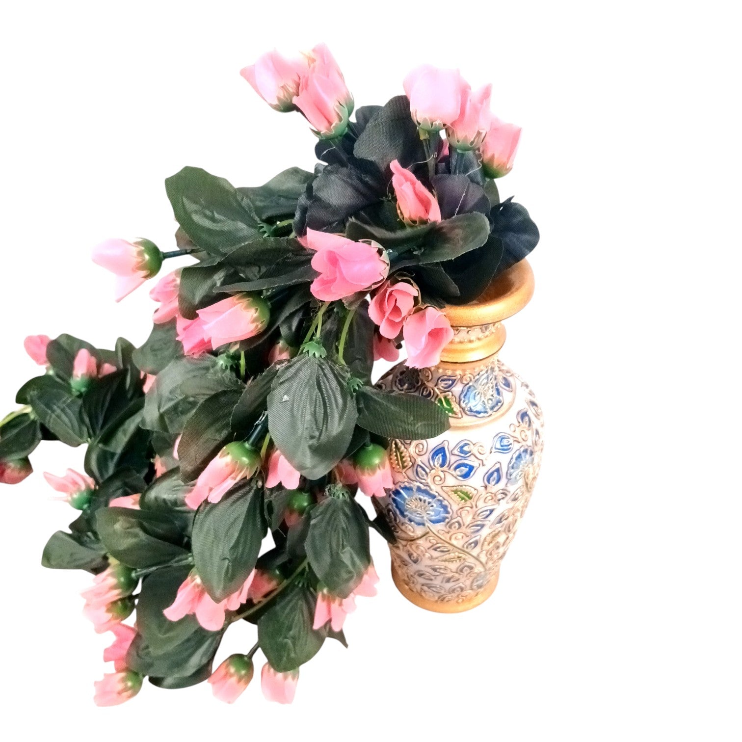 Artificial Hanging Flower for Home Decor | Realistic Hangings for Diwali Decor| Decorative Wall Hanging for Balcony, Garden, Living Room & Office - 31 Inch - Apkamart
