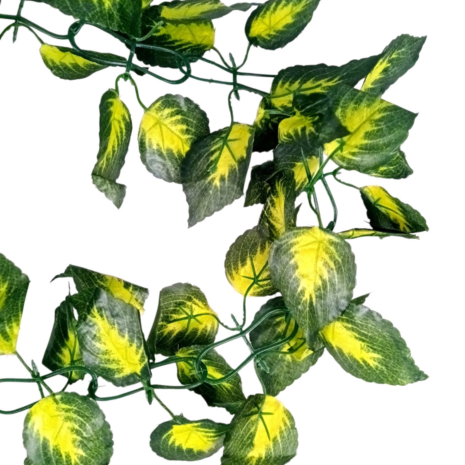 Artificial Leaf Hanging Bail | Decorative Hanging Plant for Home, Balcony, Temple, Door Bandhanwar & Party Decor | Reusable Faux Leaf Garland for Indoor Outdoor Decoration - 87 Inch - Apkamart #Style_Design 2