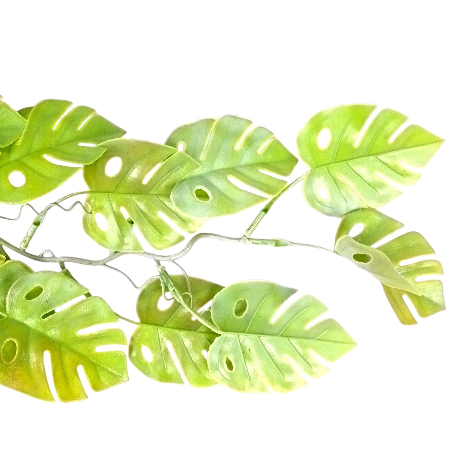 Artificial Hanging Leaf Bunch | Faux Leaf Garland Plant Bush for Creeper Decoration | Decorative Hanging Vine for Door, Balcony, Temple & Diwali Decor - 35 Inch - Apkamart #Style_Design 3
