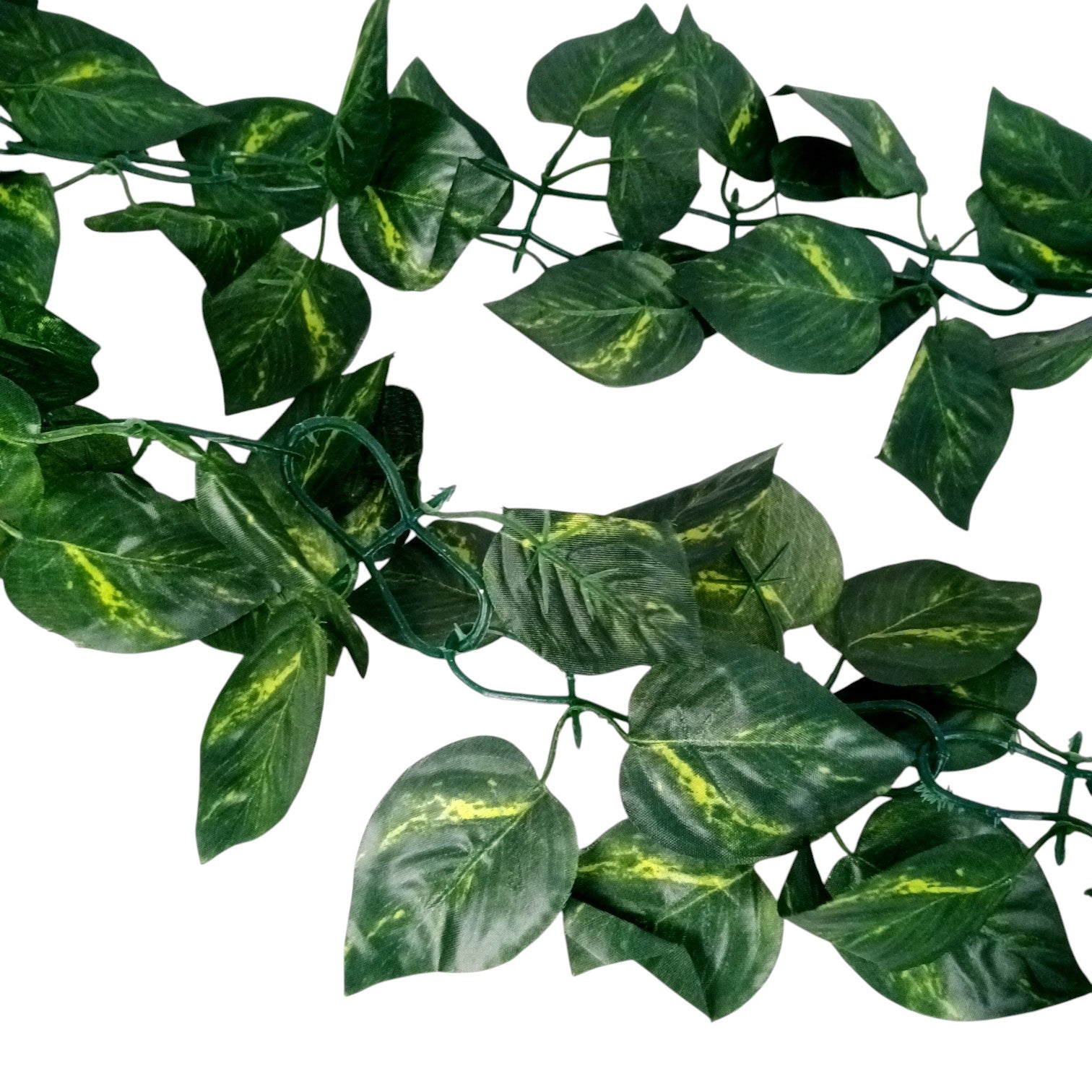 Artificial Leaf Hanging Bail | Decorative Hanging Plant for Home, Balcony, Temple, Door Bandhanwar & Party Decor | Reusable Faux Leaf Garland for Indoor Outdoor Decoration - 87 Inch - Apkamart #Style_Design 1