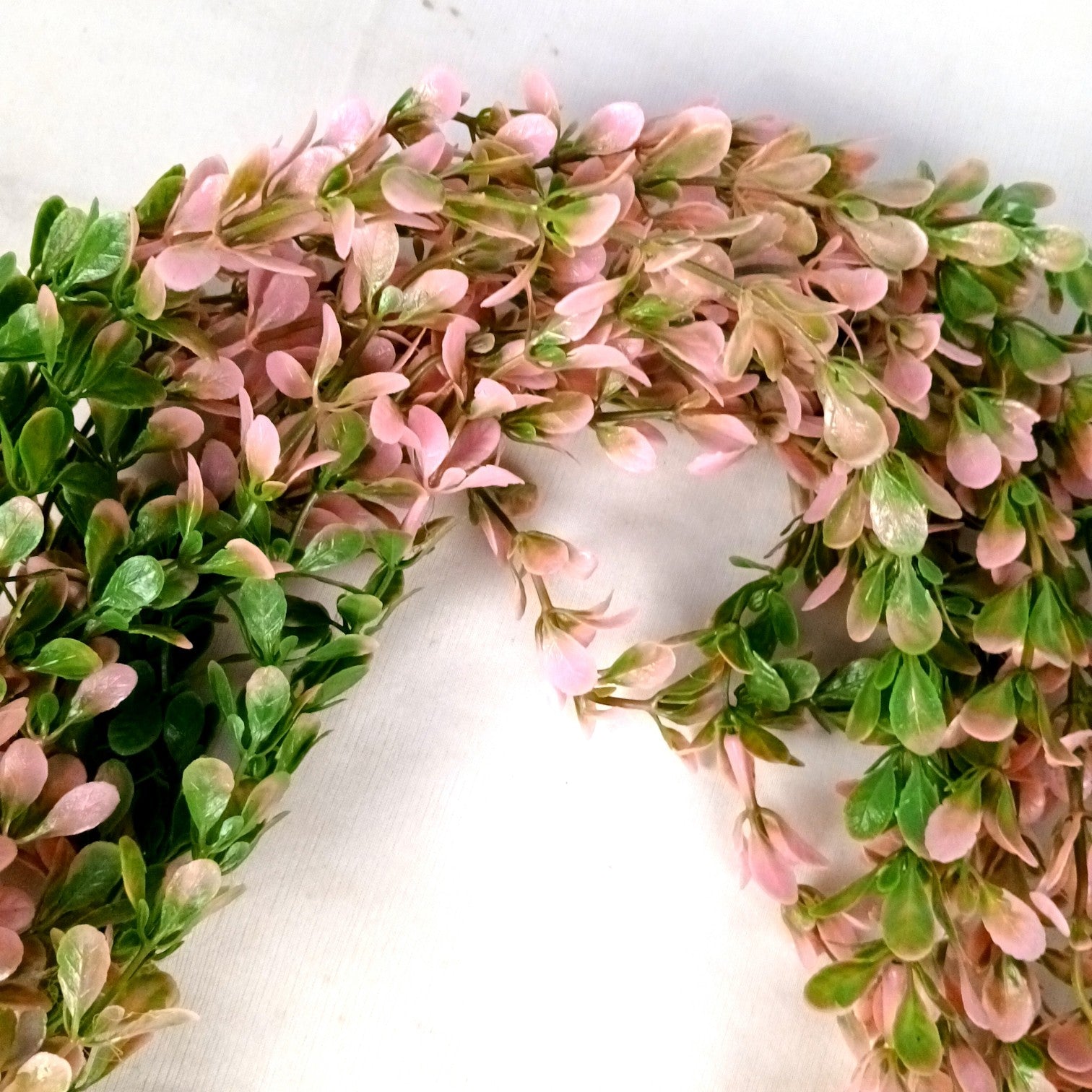 Artificial Hanging Vine | Green & Yellow Faux Leaf Garland Green Plant Bush for Creeper Decoration | Decorative Vine for Door, Temple, Diwali Decor & Home Decoration - 33 Inch - Apkamart #Style_Design 2
