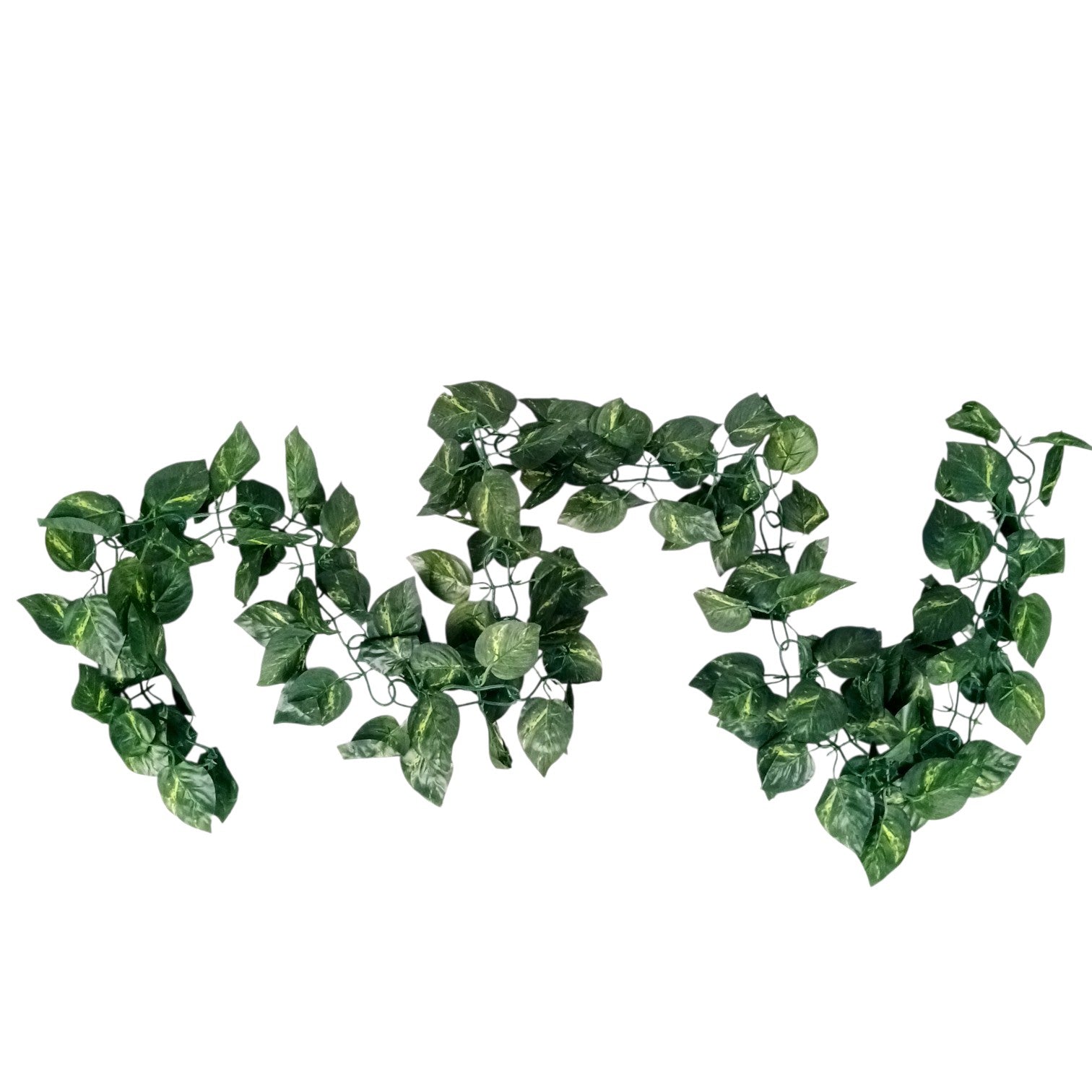 Artificial Leaf Hanging Bail | Decorative Hanging Plant for Home, Balcony, Temple, Door Bandhanwar & Party Decor | Reusable Faux Leaf Garland for Indoor Outdoor Decoration - 87 Inch - Apkamart #Style_Design 1