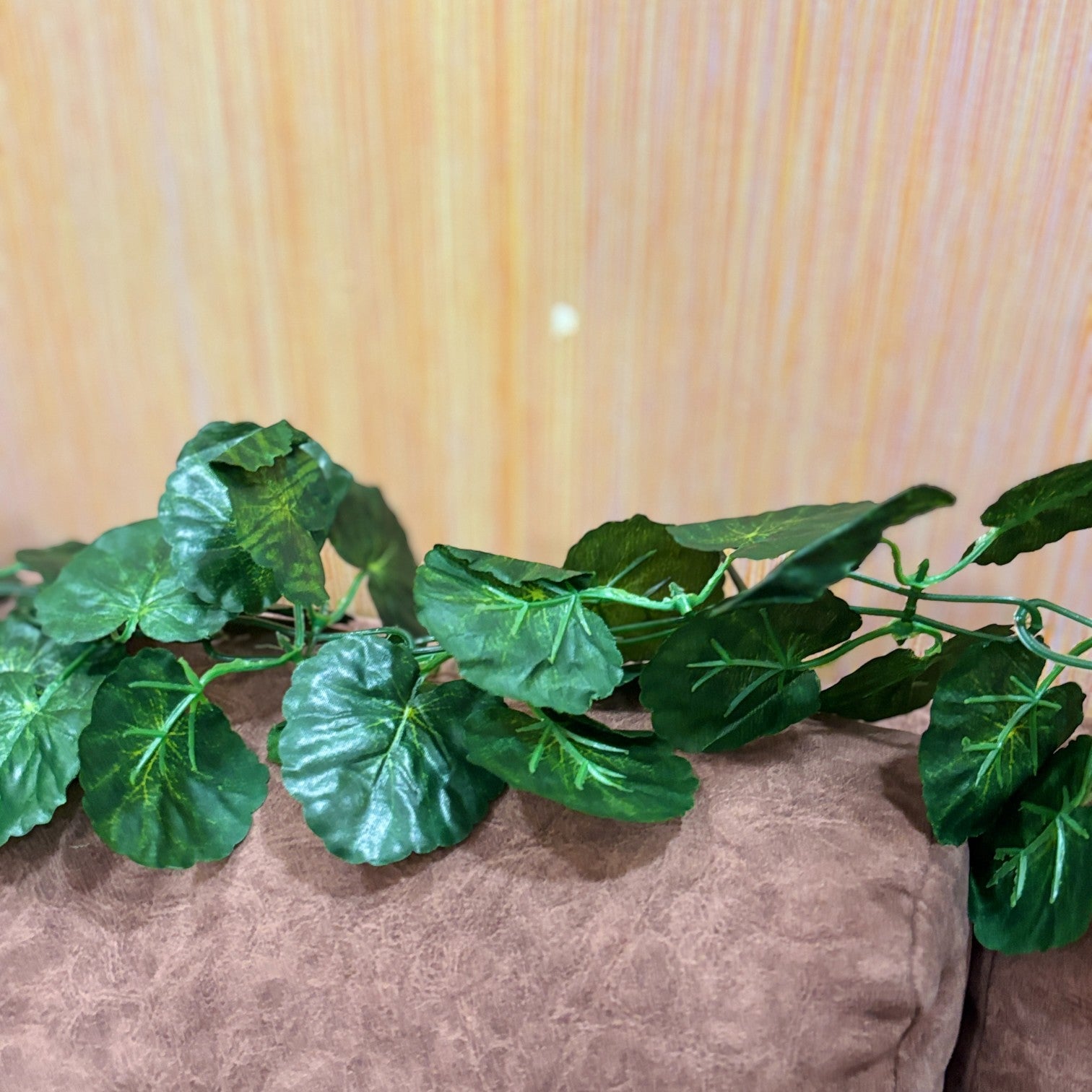Artificial Leaf Hanging Bail | Decorative Hanging Plant for Home, Balcony, Temple, Door Bandhanwar & Party Decor | Reusable Faux Leaf Garland for Indoor Outdoor Decoration - 87 Inch - Apkamart #Style_Design 1
