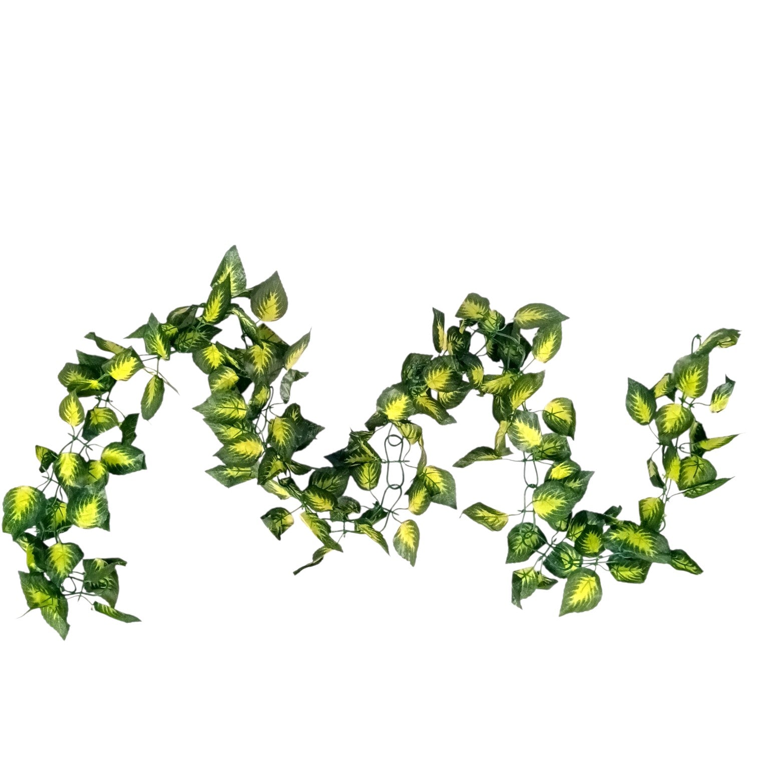 Artificial Leaf Hanging Bail | Decorative Hanging Plant for Home, Balcony, Temple, Door Bandhanwar & Party Decor | Reusable Faux Leaf Garland for Indoor Outdoor Decoration - 87 Inch - Apkamart #Style_Design 2