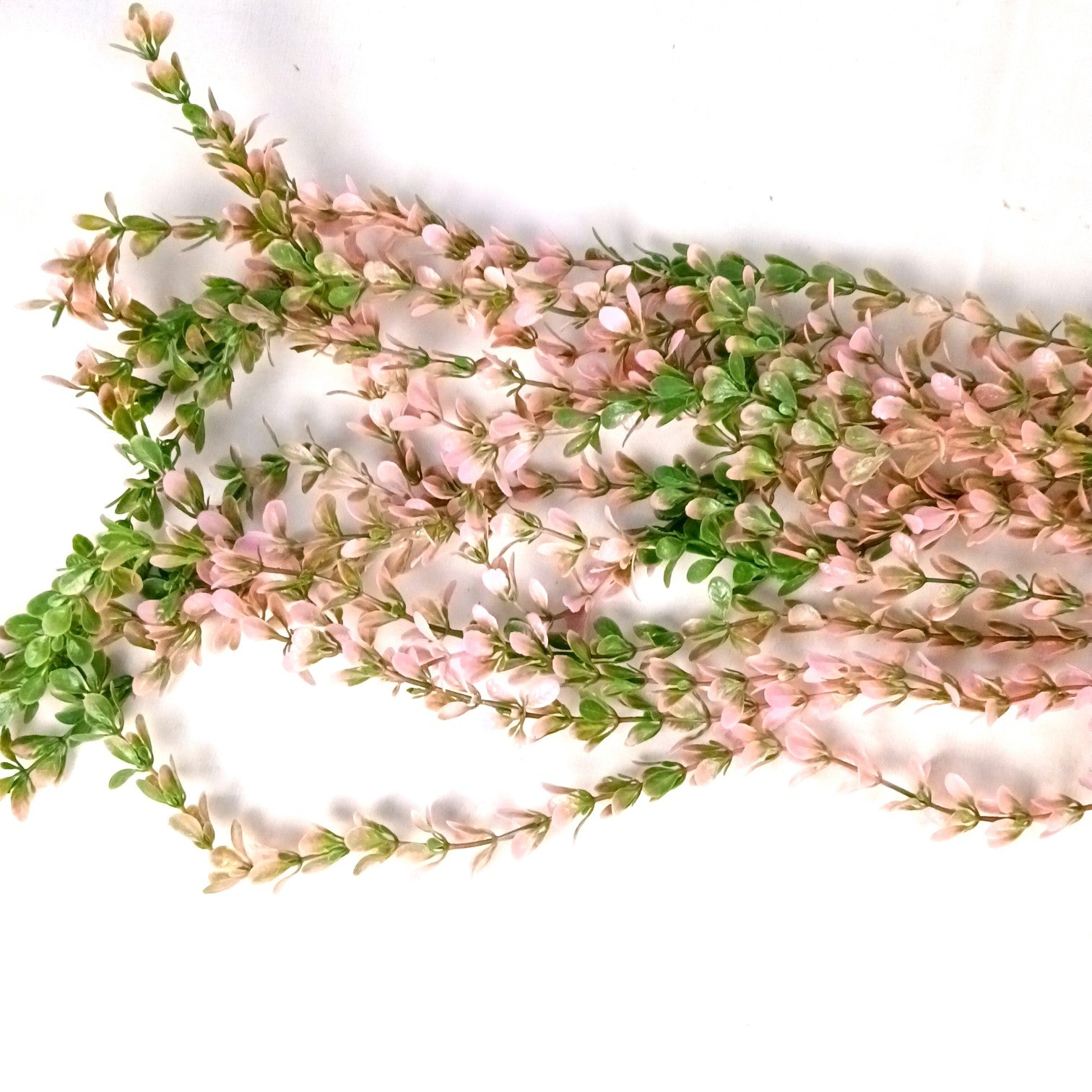Artificial Hanging Vine | Green & Yellow Faux Leaf Garland Green Plant Bush for Creeper Decoration | Decorative Vine for Door, Temple, Diwali Decor & Home Decoration - 33 Inch - Apkamart #Style_Design 2