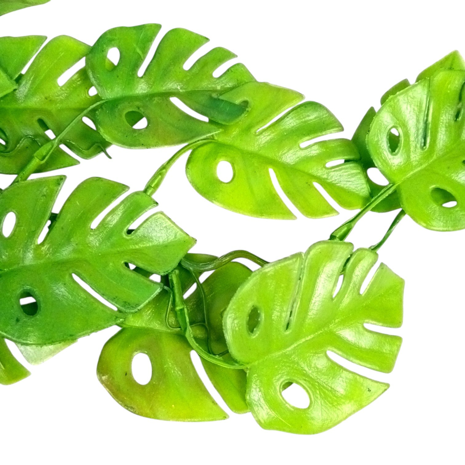 Artificial Hanging Leaf Bunch | Faux Leaf Garland Plant Bush for Creeper Decoration | Decorative Hanging Vine for Door, Balcony, Temple & Diwali Decor - 35 Inch - Apkamart #Style_Design 2