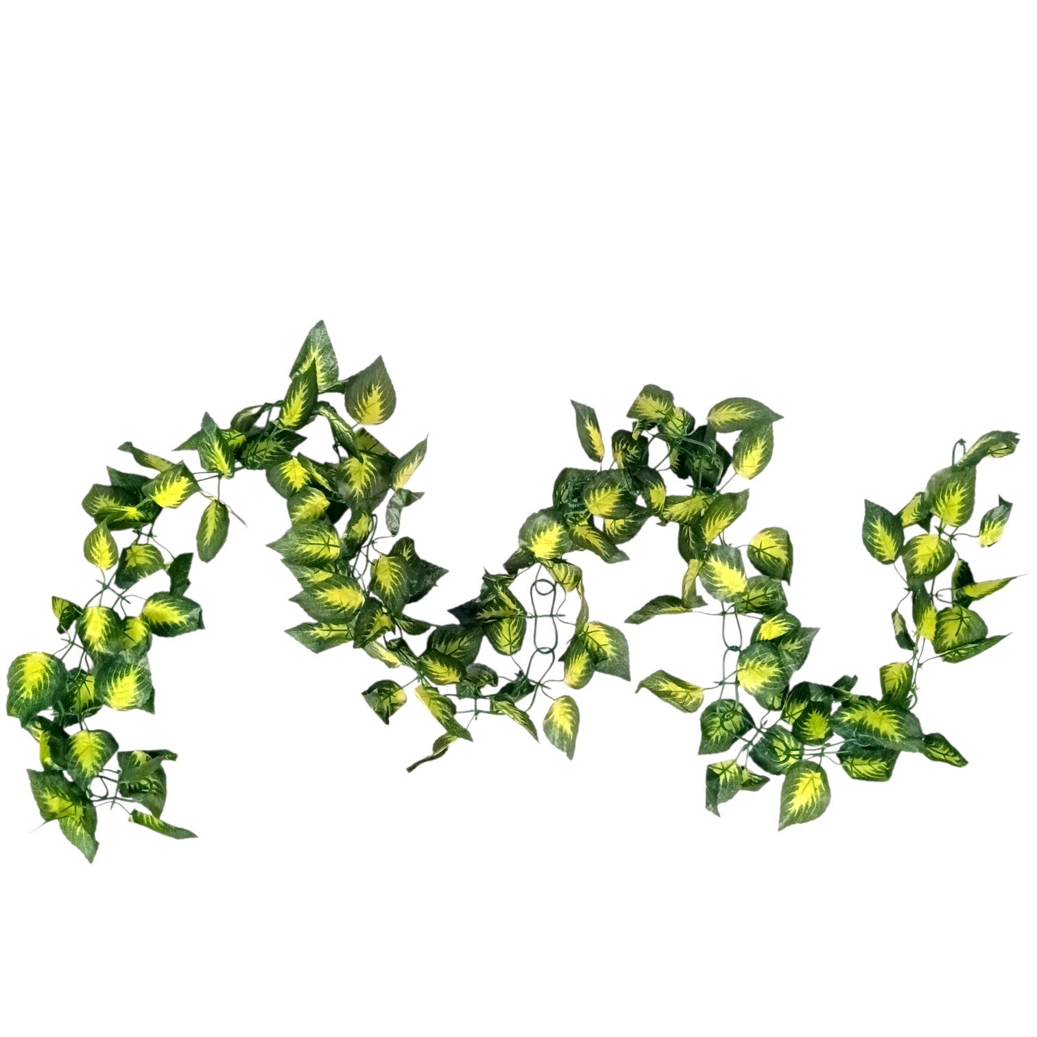 Artificial Leaf Hanging Bail | Decorative Hanging Plant for Home, Balcony, Temple, Door Bandhanwar & Party Decor | Reusable Faux Leaf Garland for Indoor Outdoor Decoration - 87 Inch - Apkamart #Style_Design 2