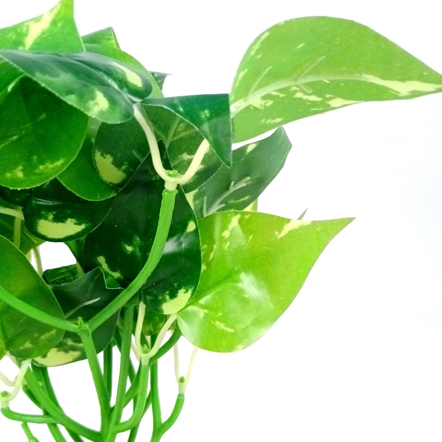 Artificial Leaf Bunch with Wooden Pot | Faux Potted Plant for Home Decor | Decorative Indoor & Outdoor Tabletop Plant for Living Room, Balcony, Office & Bedroom - 13 Inch - Apkamart #Style_Design 3