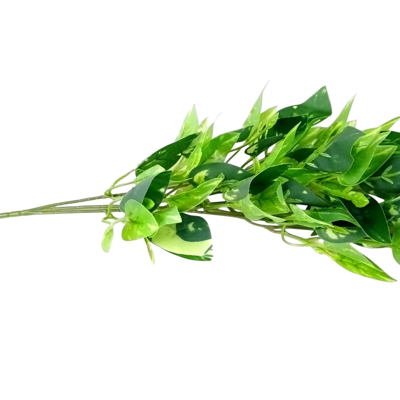 Artificial Leaf Bunch | Faux Vine Plant for Home, Balcony & Tabletop Decor | Realistic Indoor Greenery for Living Room, Office, Festive Decoration & Gifting - 16 Inch - Apkamart #Style_Design 1