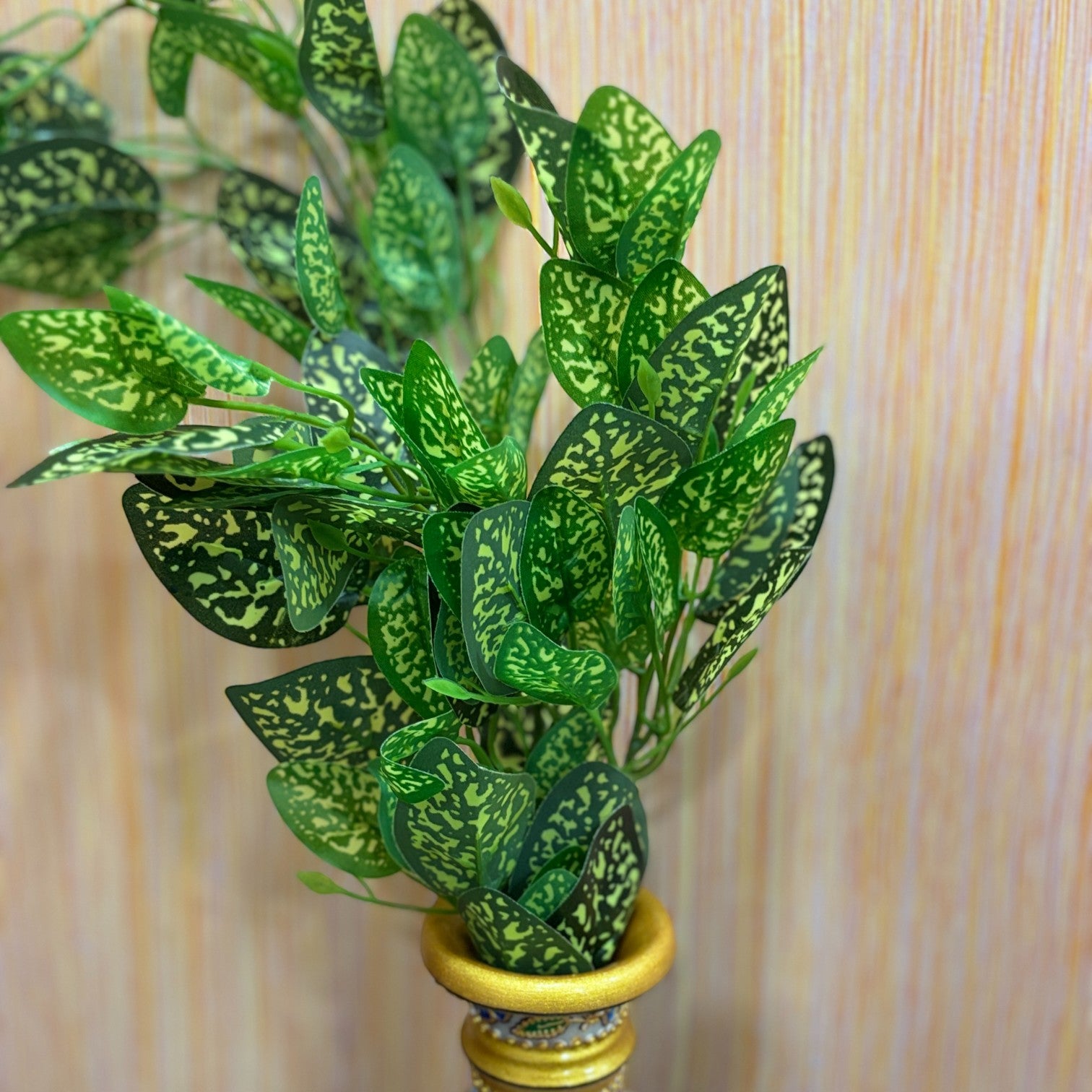 Artificial Leaf Bunch | Faux Vine Plant for Home, Balcony & Tabletop Decor | Realistic Indoor Greenery for Living Room, Office, Festive Decoration & Gifting - 16 Inch - Apkamart #Style_Design 3