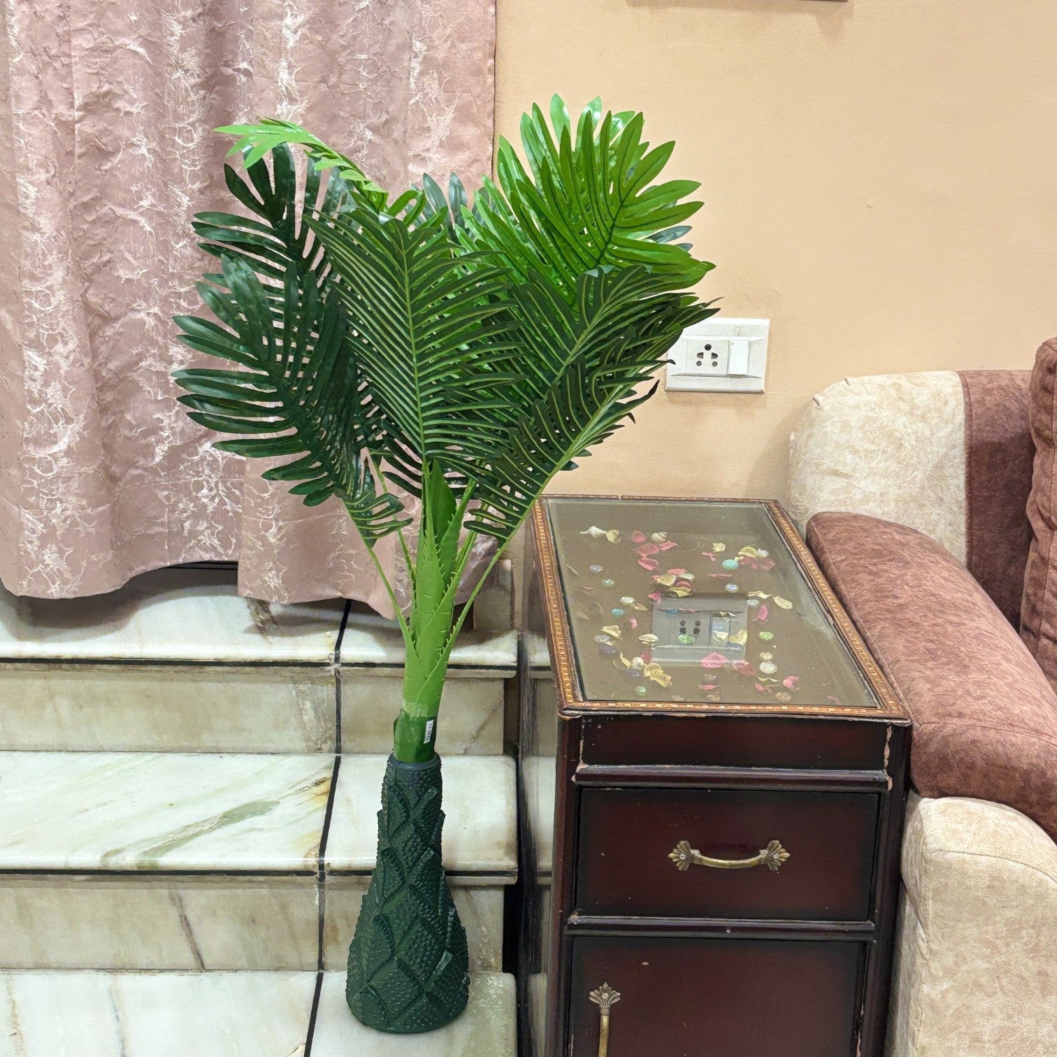 Artificial Leaves Tree for Home Decor | Faux Plant| Decorative Artificial Leaf Vine Tree for Living Room, Balcony, Office, Diwali & Festive Decoration - 40 Inch