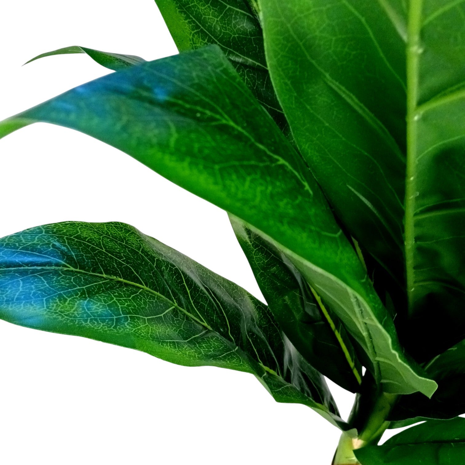 Artificial Green Leaf Tree with Flowers | Faux Decorative Plant for Home, Office & Balcony | Artificial Leaf Tree for Living Room, Bedroom, Patio, Garden - 45 Inch - Apkamart #Color_White