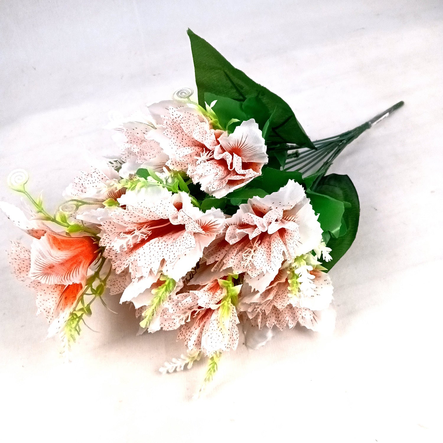 Artificial Flower Bouquets | Faux Flowers Bunch - for Table Vase, Pot, Home Decor, Living Room, Side Table Centerpiece - 18 Inch - Apkamart #Colour_Pink