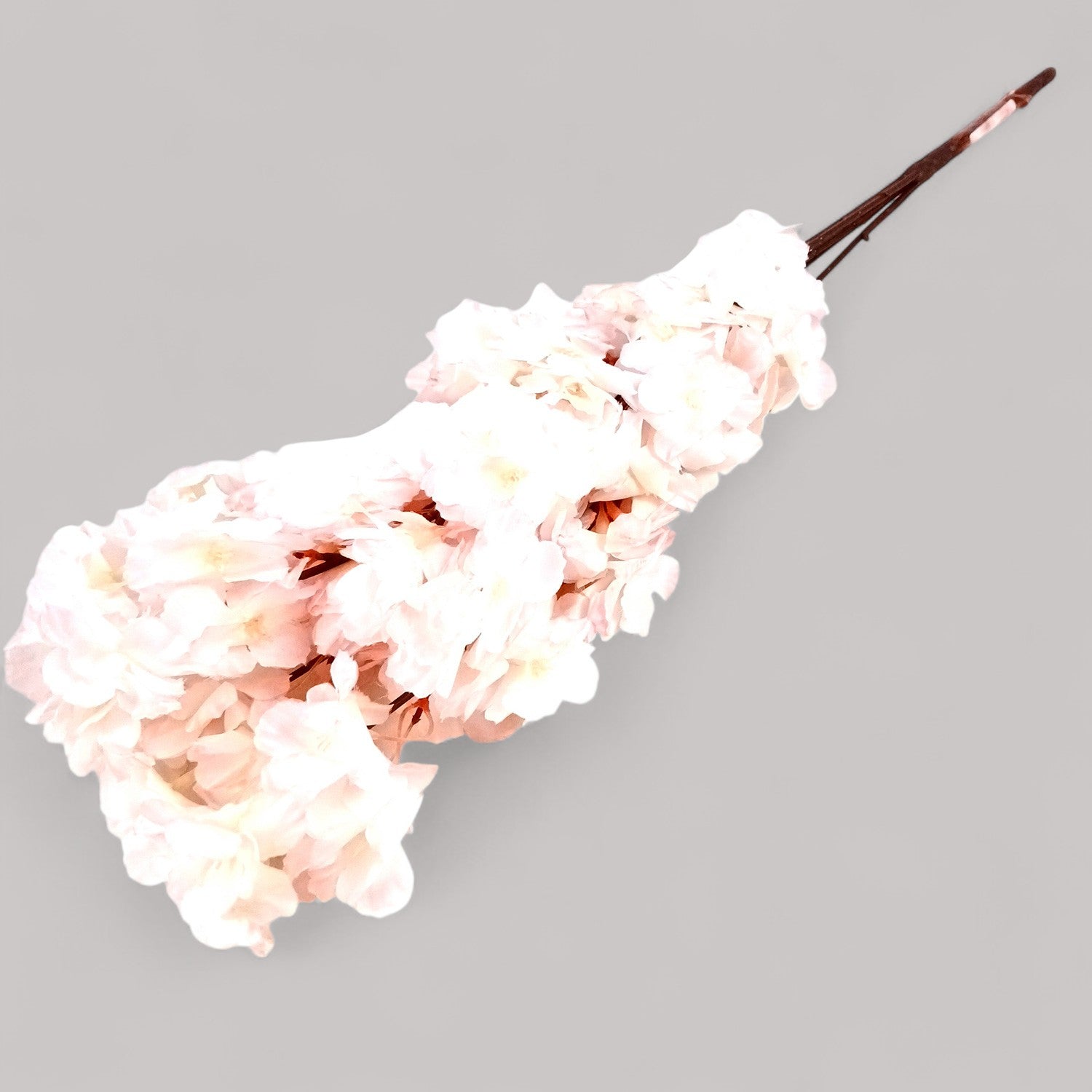 Artificial Flower Cherry Blossom Bouquets | Faux Flowers Bunch - for Table Vase, Pot, Home Decor, Living Room, Side Table Centerpiece - 21 Inch - Apkamart #Style_Design 1