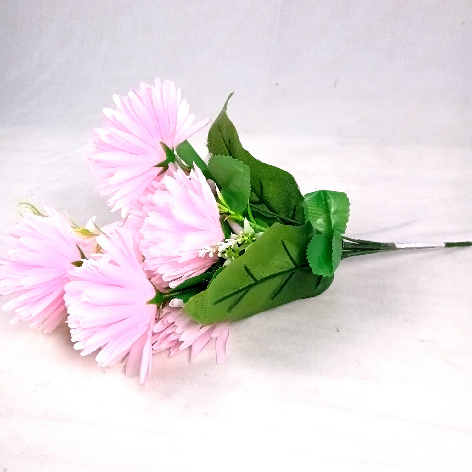 Artificial Flowers Dahlia Bunches for Vase Pot | Faux Flowers Stick - for Home Decor, Living Room, Wedding & Party Decoration  (Vase Not Included) - 15 Inch - Apkamart #Colour_Pink