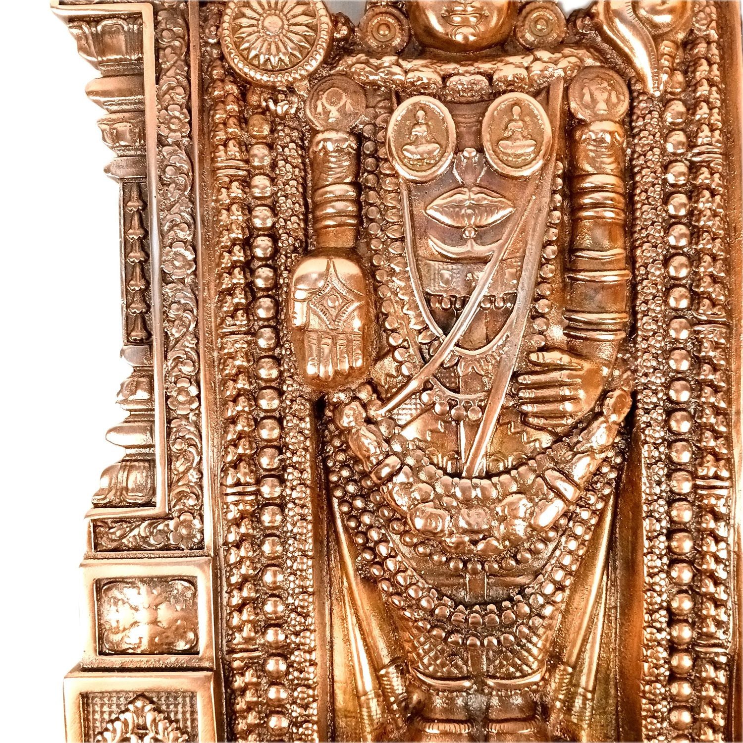 Lord Balaji Wall Hanging Statue For Big Walls | Tirupati Balaji/Shri Venkateswara Large Idol - for Home & Wall Decor, Entrance, Living Room, Office & Gifts - 27 Inch - Apkamart