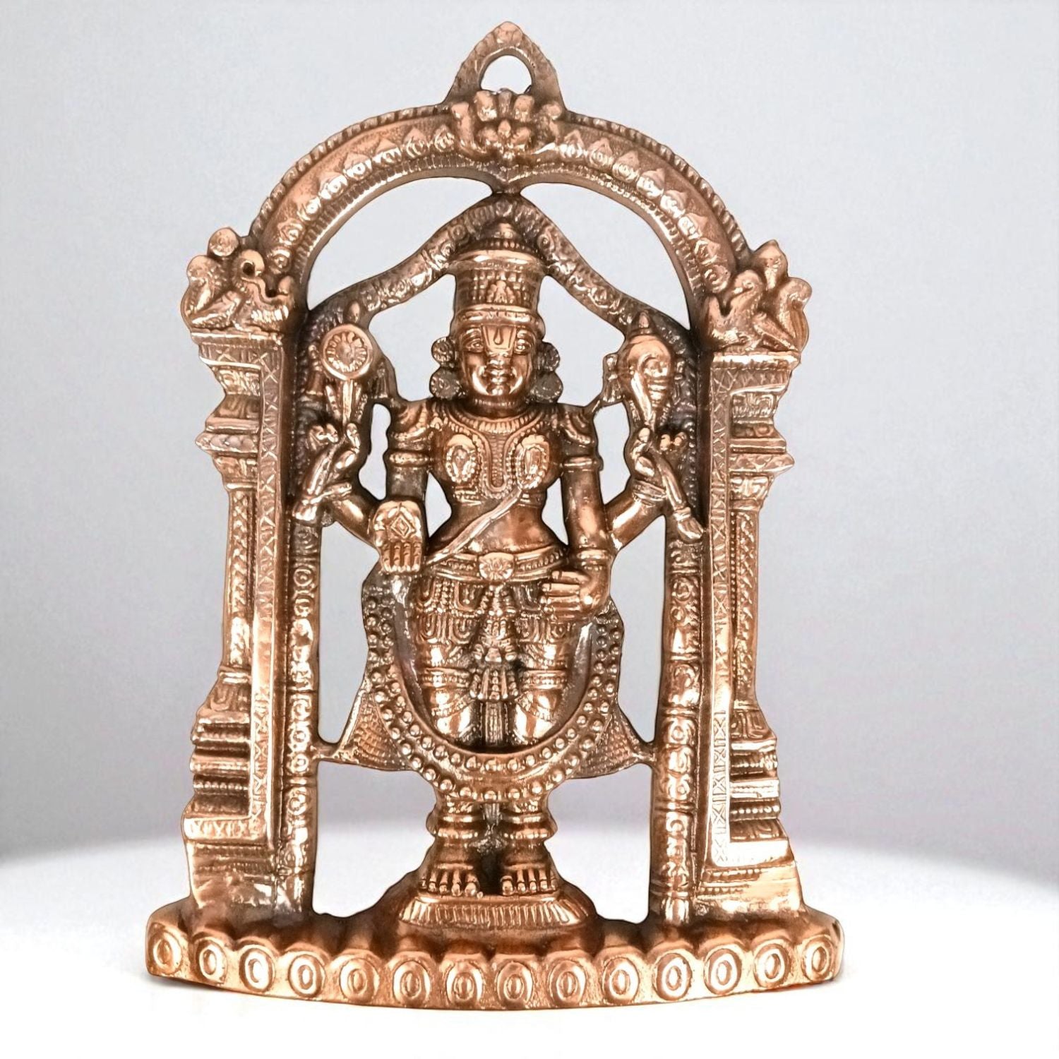 Tirupati Balaji Wall Hanging Idol For Home Temple - 14 Inch - Apkamart