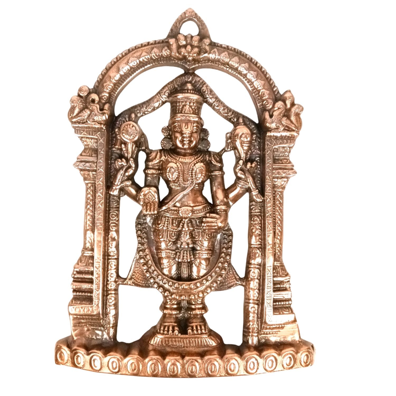 Tirupati Balaji Wall Hanging Idol For Home Temple - 14 Inch - Apkamart